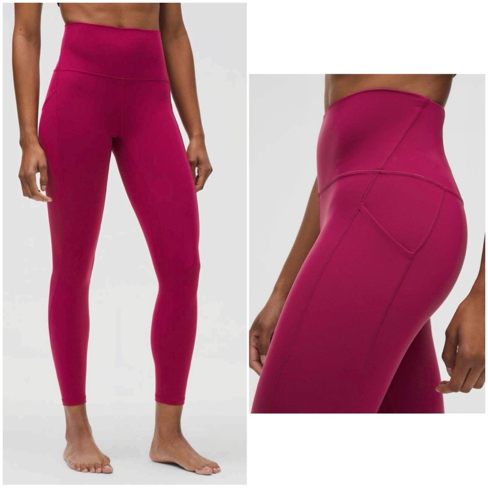 NWT Lululemon Align High Rise Pant with Pockets 25" in Magenta Smoke